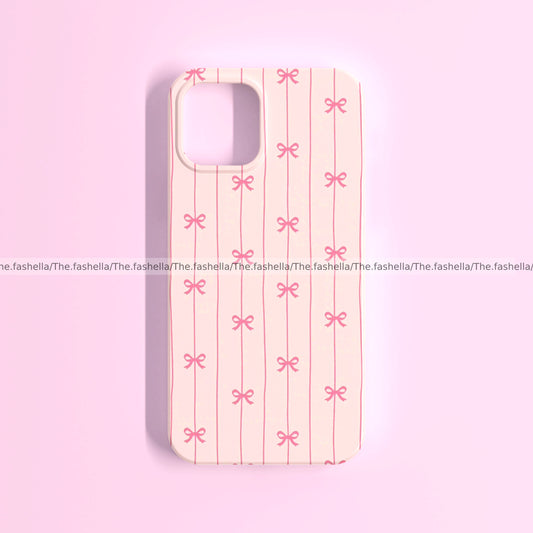 Pinteresty lines & bows pink case