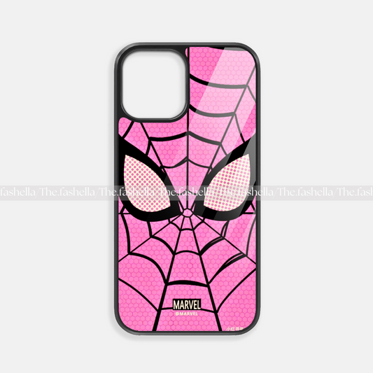 Pink Web Premium Glossy Phone Cover