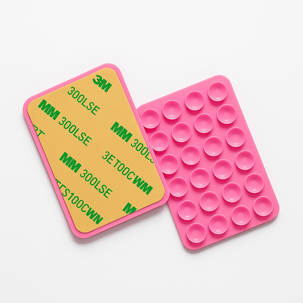 Pink suction phone holder