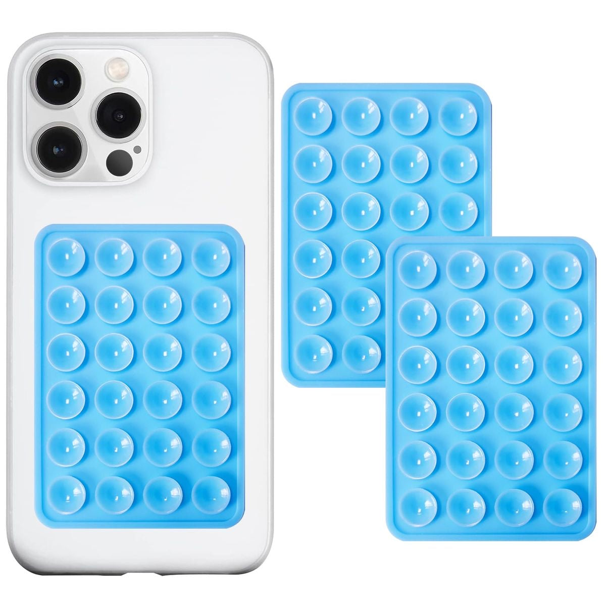 Blue Suction Phone Holder