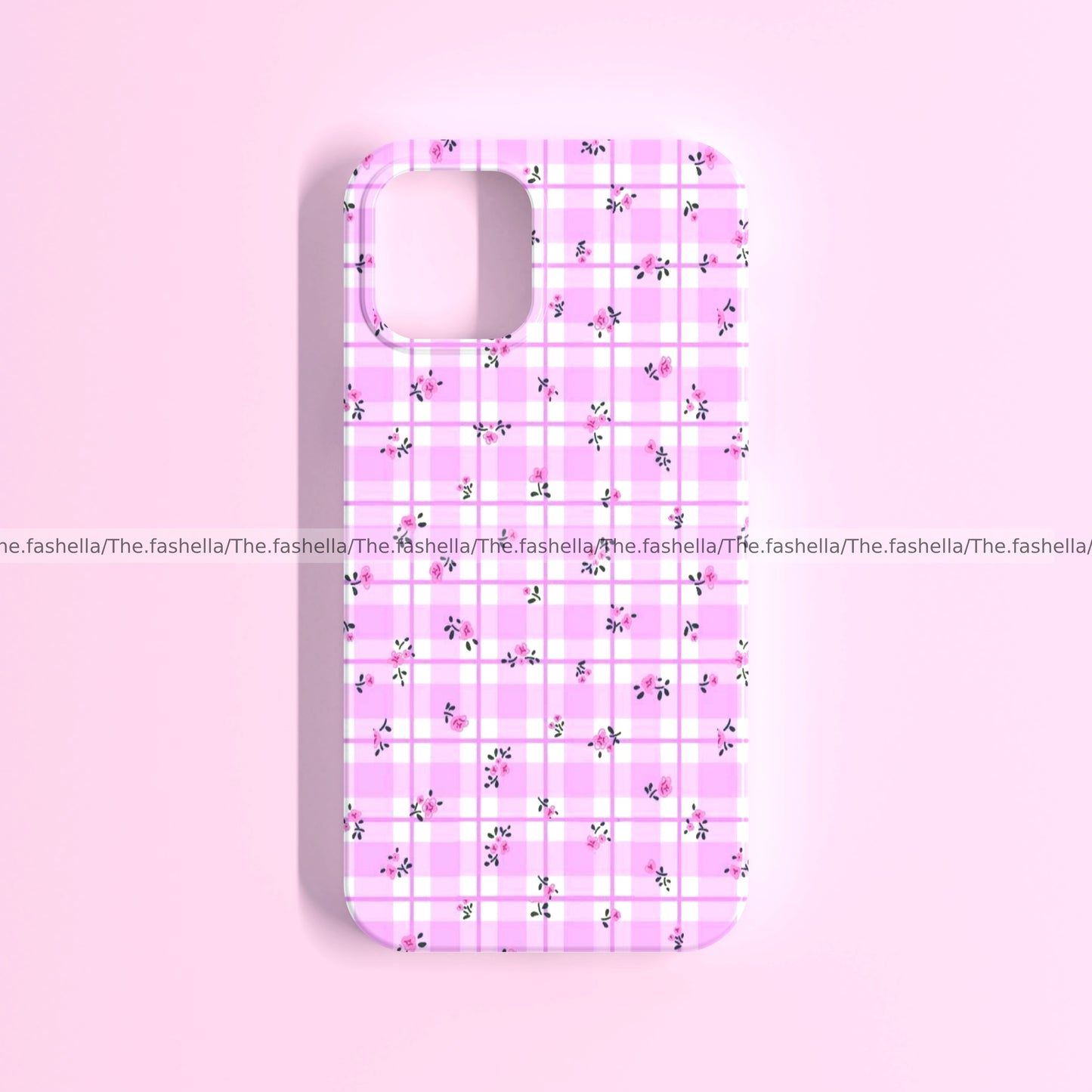 Cherry Blossom Check Phone Case