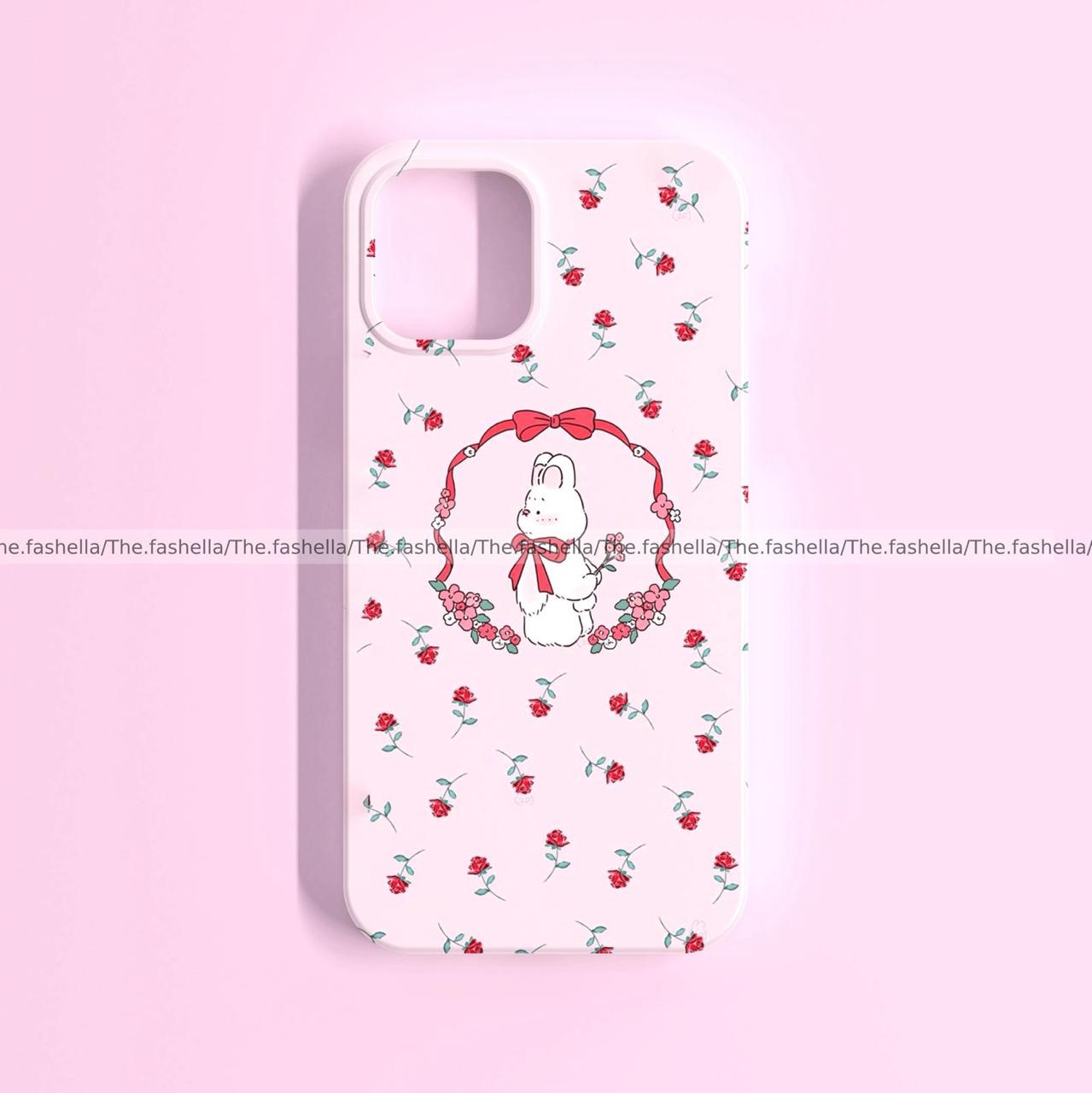 New bunny rose pink case