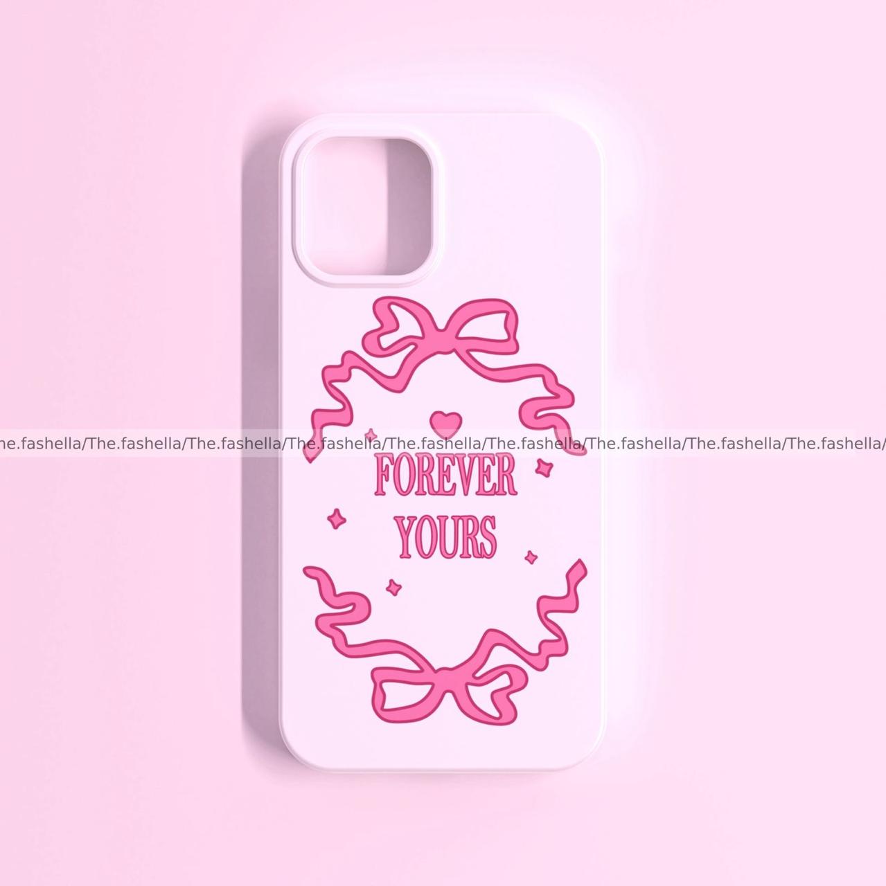 Forever yours pink bow aesthetic case