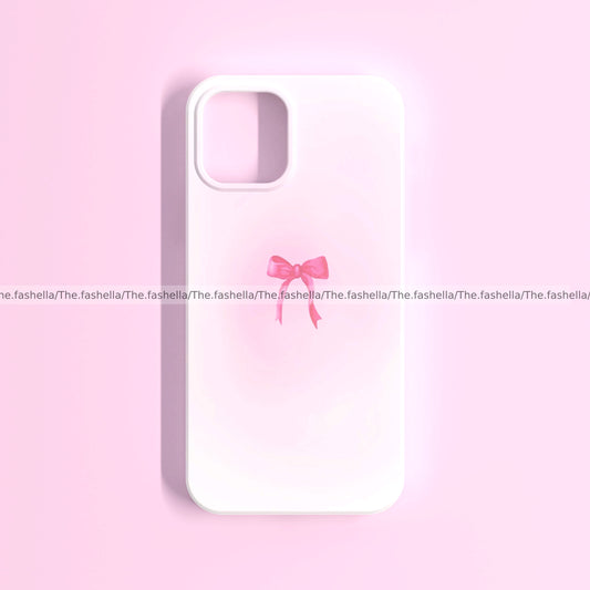 Pretty single bow pink case