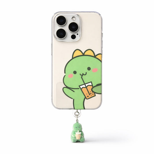 Boba Sip Sip Dino Phone Case