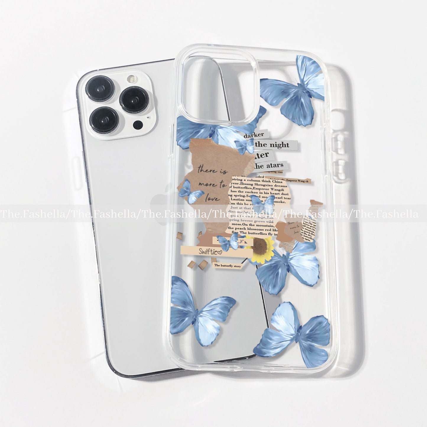 Aesthetic sticker butterfly case