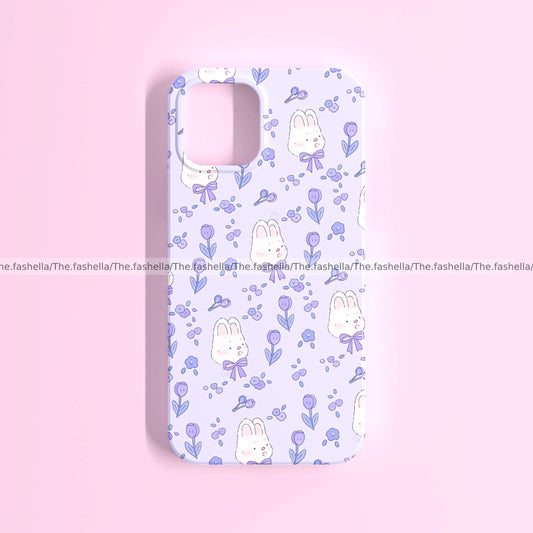 Cute bunny lavender bow case