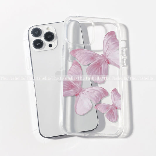 Pink butterfly pretty case