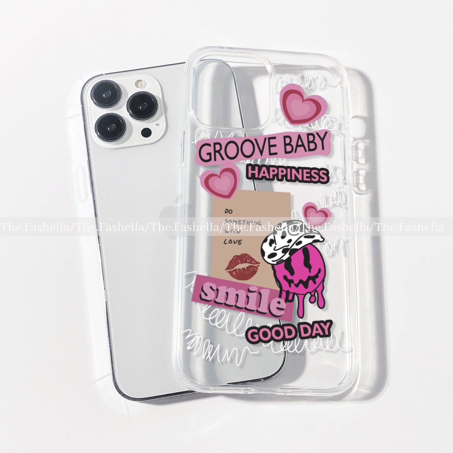 Cute pink sticker case