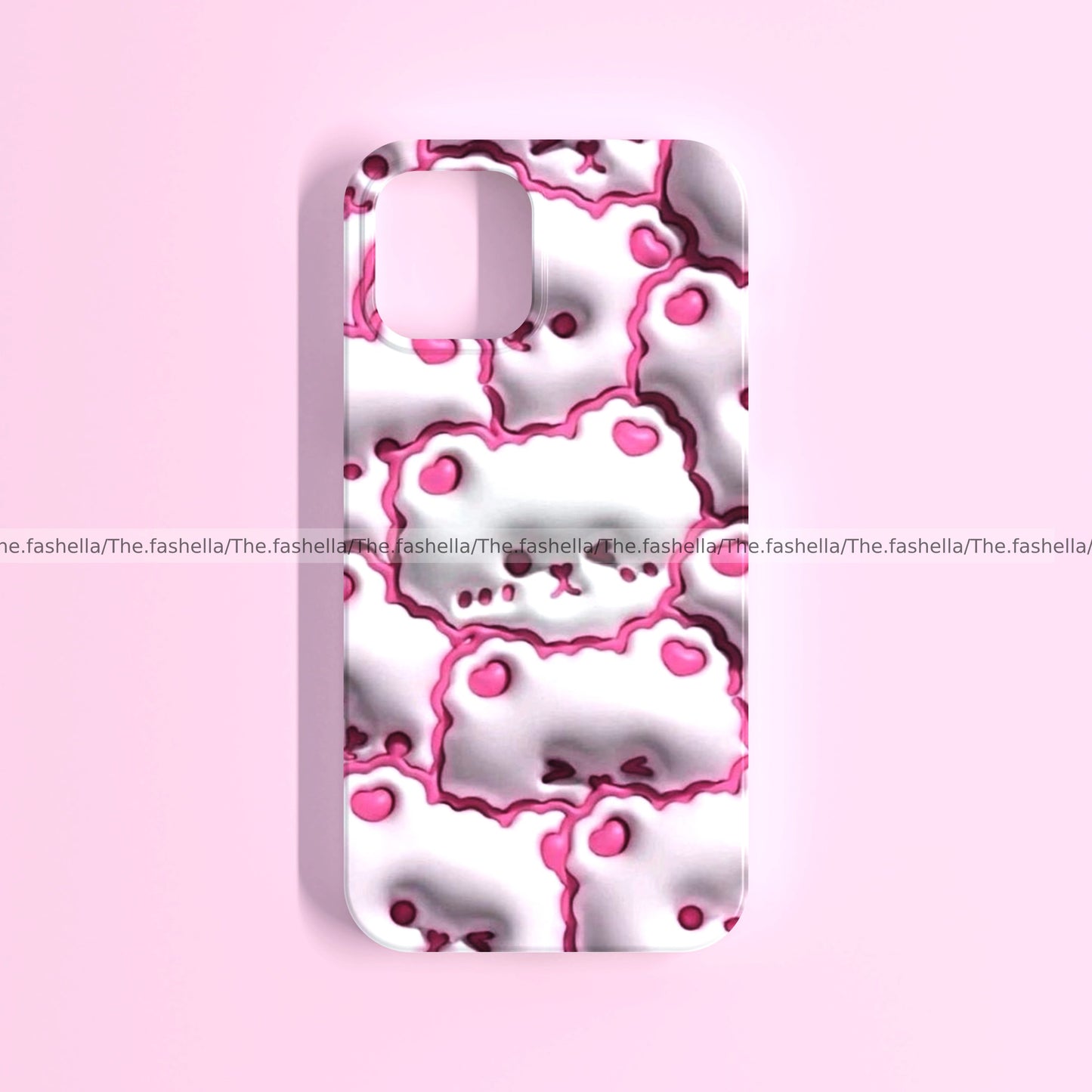 Cute teddy pink case