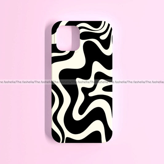 Wavy aesthetic black case