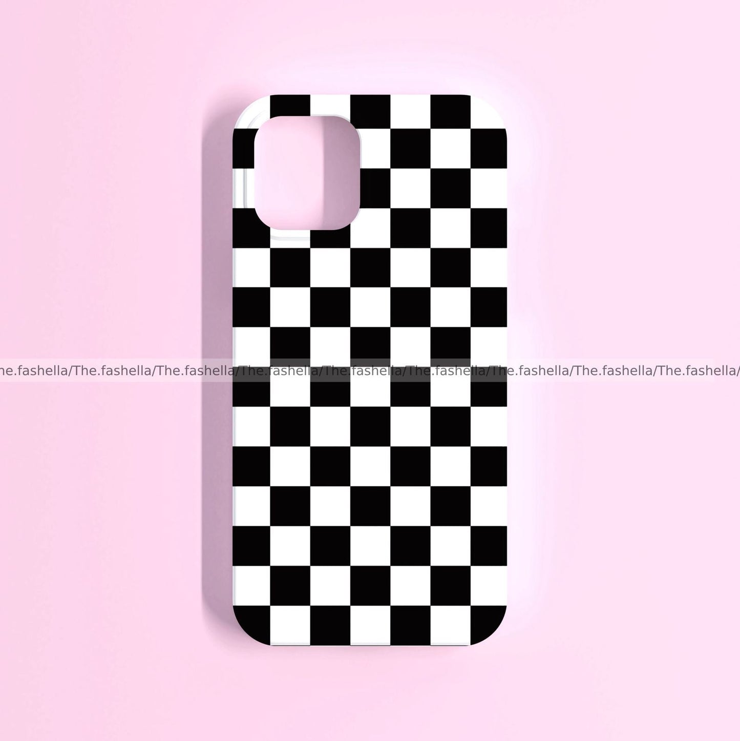 Black & white checks case