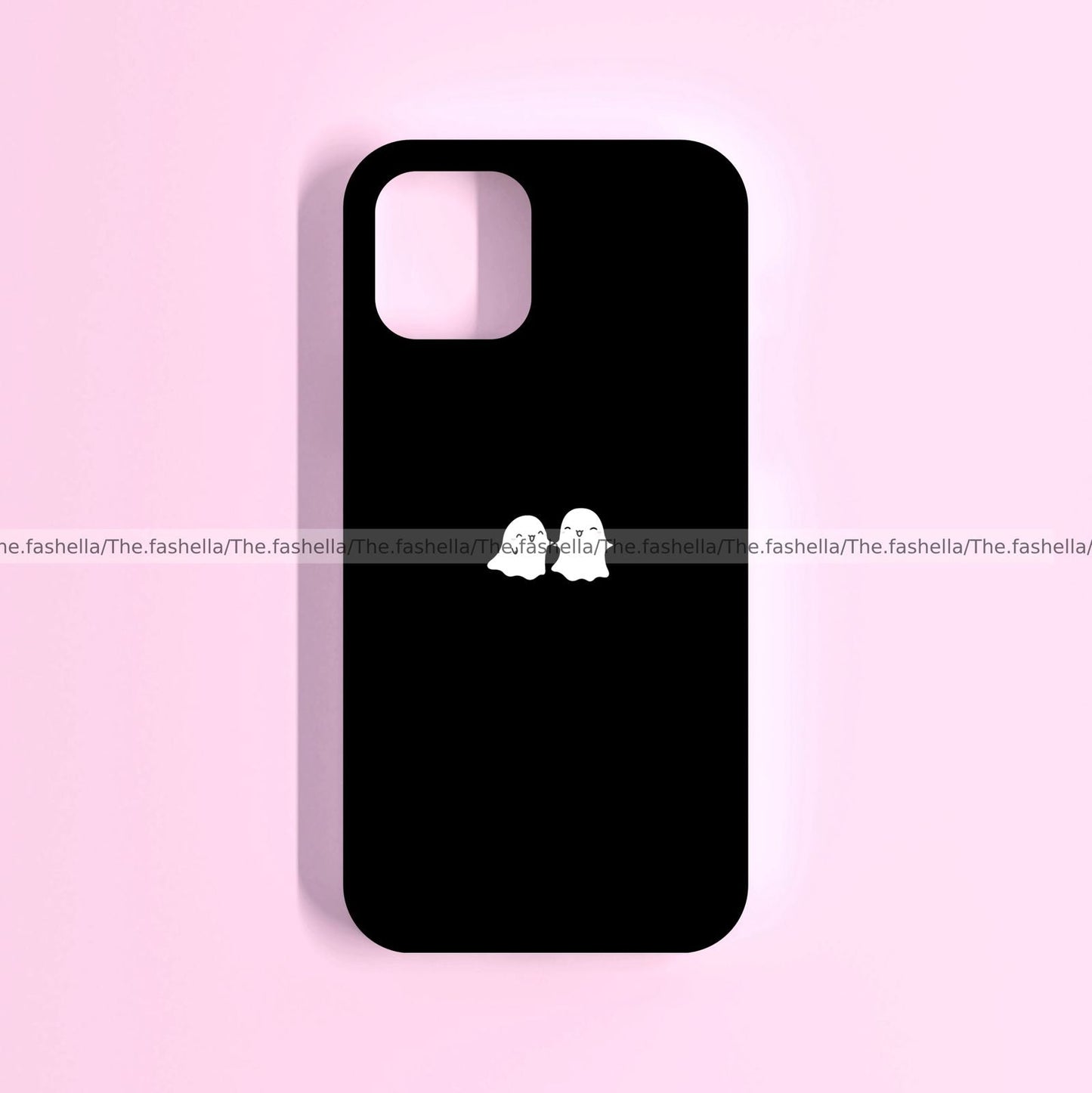 Cute mini ghosts black case