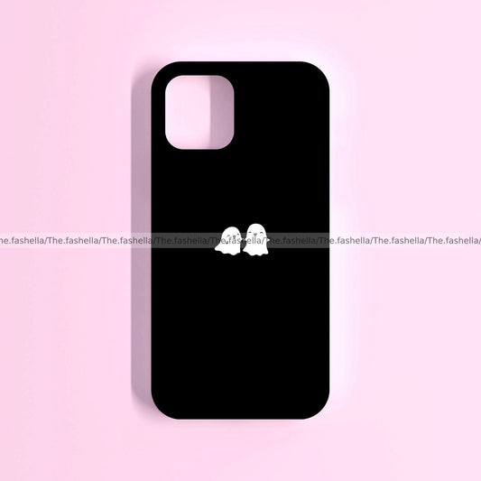 Cute mini ghosts black case