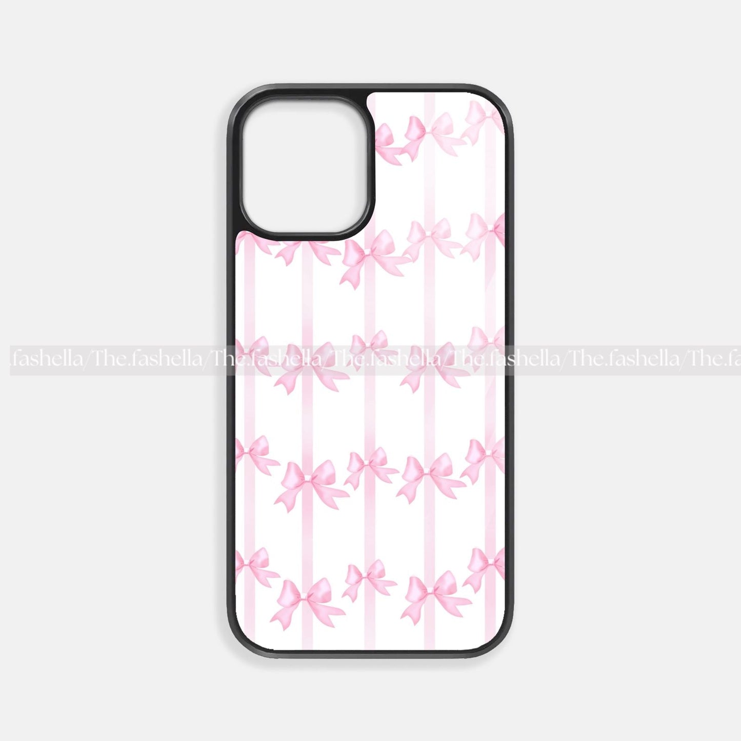Pretty premium glossy bow linesphone case