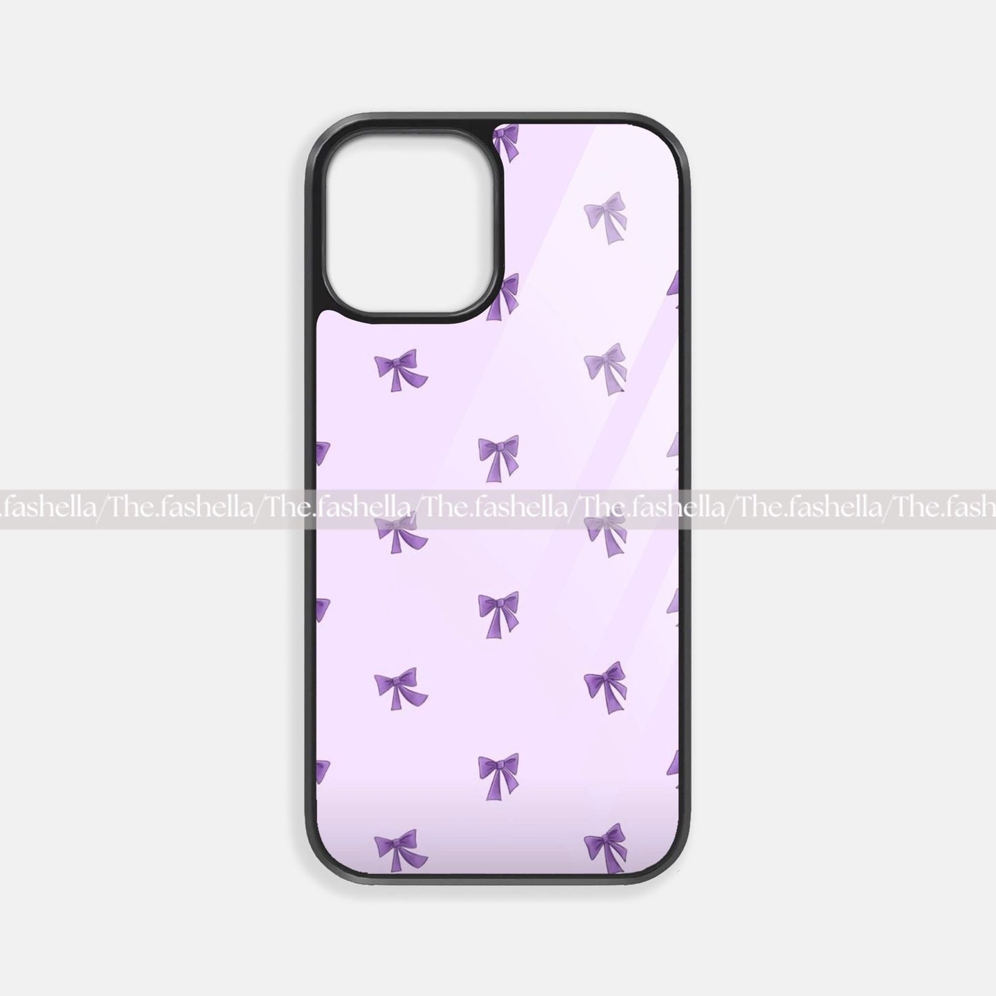 Aesthetic mini purple bowpremium glossy phone case