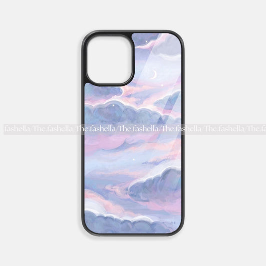 Cute cloud sky glass case