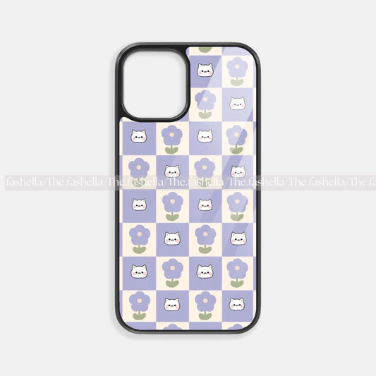 Aesthetic purple glass case