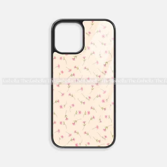 Minimal cute flower  premium glossy phone case