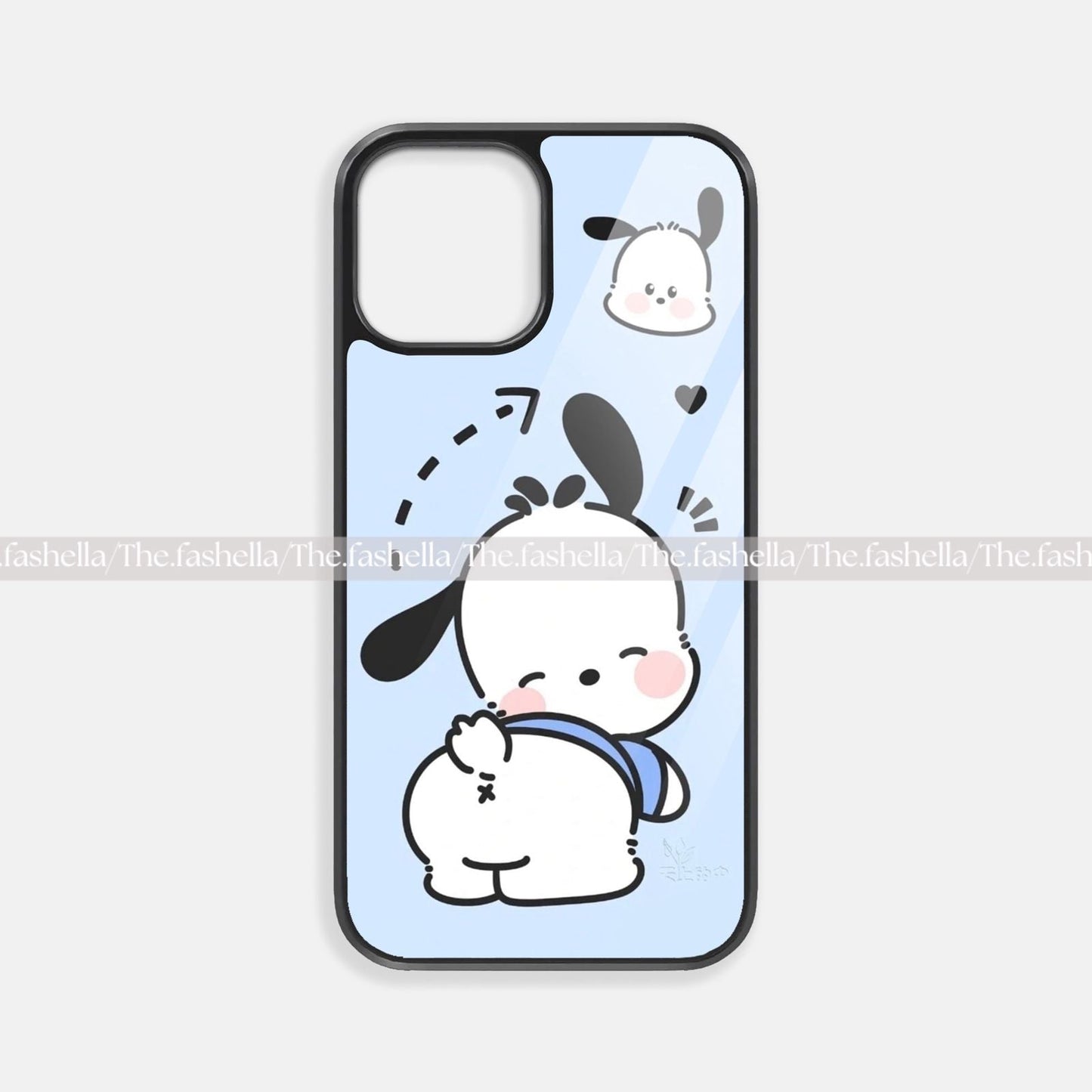 Cute glass blue case