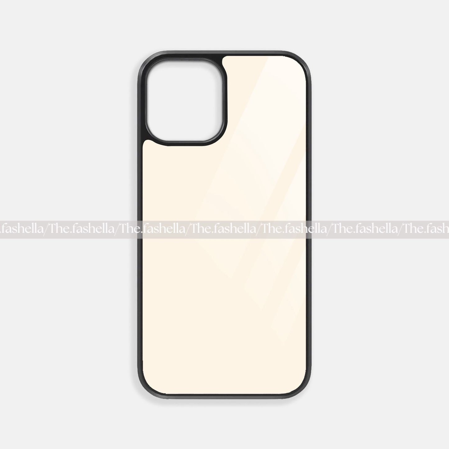 Solid beige cute  premium glossy phone case