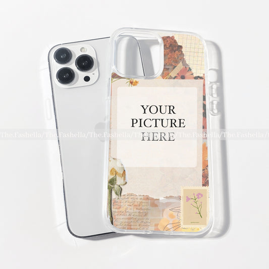 Aesthetic customised photo transparent case