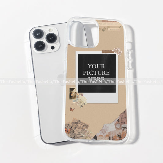 pretty aesthetic customised photo transparent case