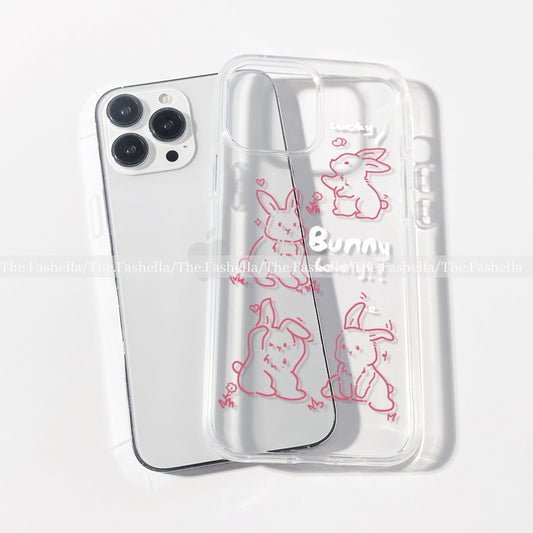 Cute red bunny case