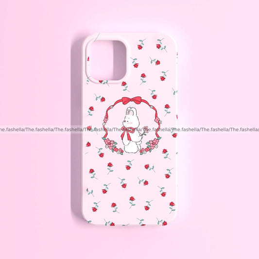 Cute bunny rose case