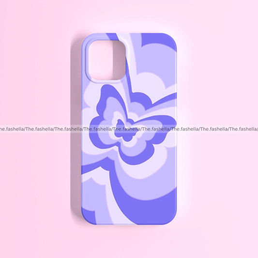 Aesthetic lavender butterfly y2k case