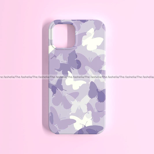 Aesthetic purple butterfly pretty case