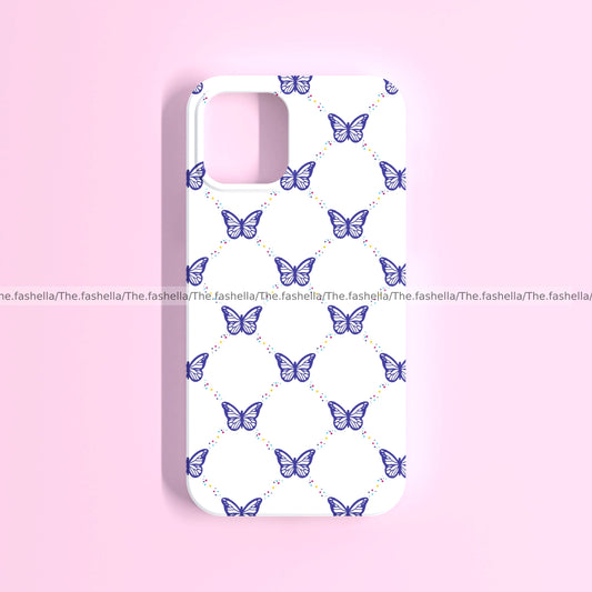 Aesthetic lavender butterfly pretty case