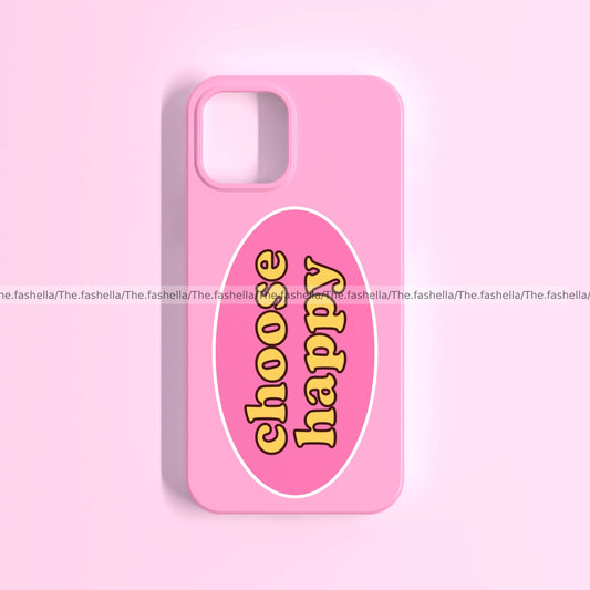 Choose happy pink case