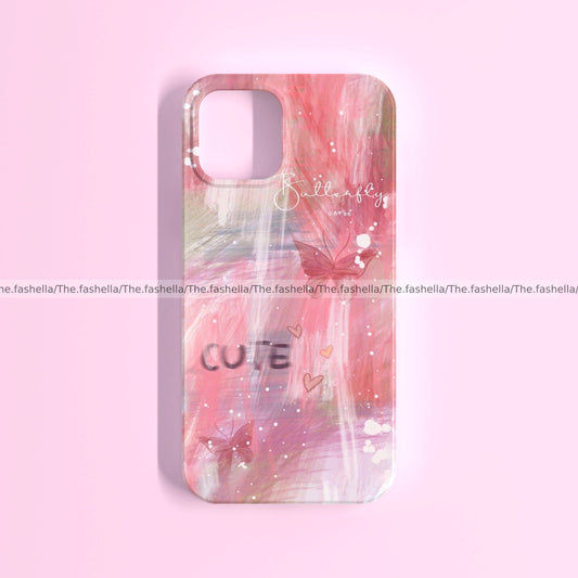 Aesthetic cute pink case