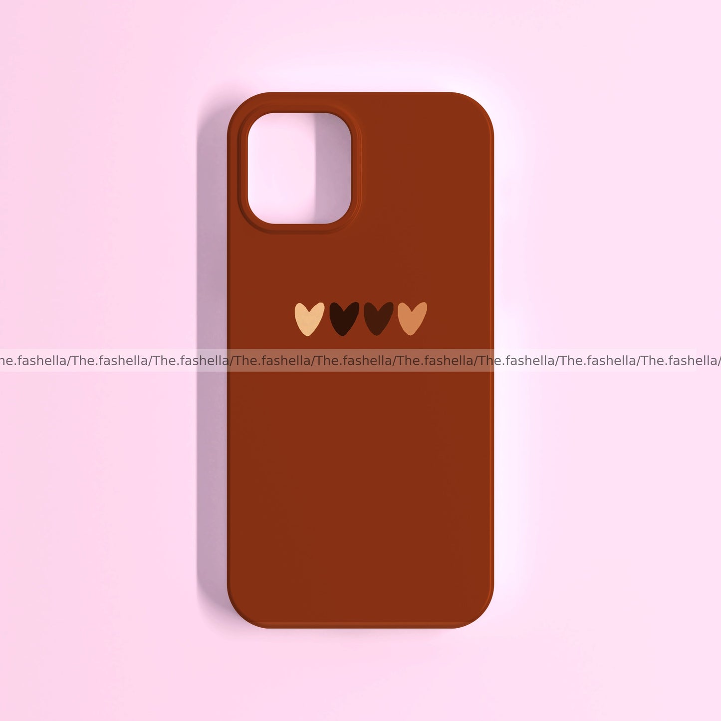 Aesthetic brown heart case